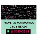 Clases particulares MATEMÁTICA CBC y UBA21 en Villa Urquiza, Ciudad A. de Buenos Aires