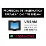 CLASES PARTICULARES CPU MATEMÁTICA UNSAM en Zárate, Pcia. Buenos Aires (GBA Norte)
