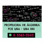 CLASES PARTICULARES DE ÁLGEBRA FCE UBA en Villa Urquiza, Ciudad A. de Buenos Aires