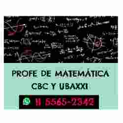 Clases particulares MATEMÁTICA CBC y UBA21 en Villa Urquiza, Ciudad A. de Buenos Aires